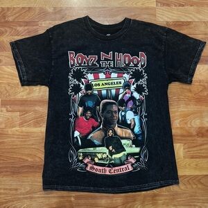Boyz N The Hood Washed T-shirt “No Fairy Tale” Black Graphic Print Tee Womens 1X